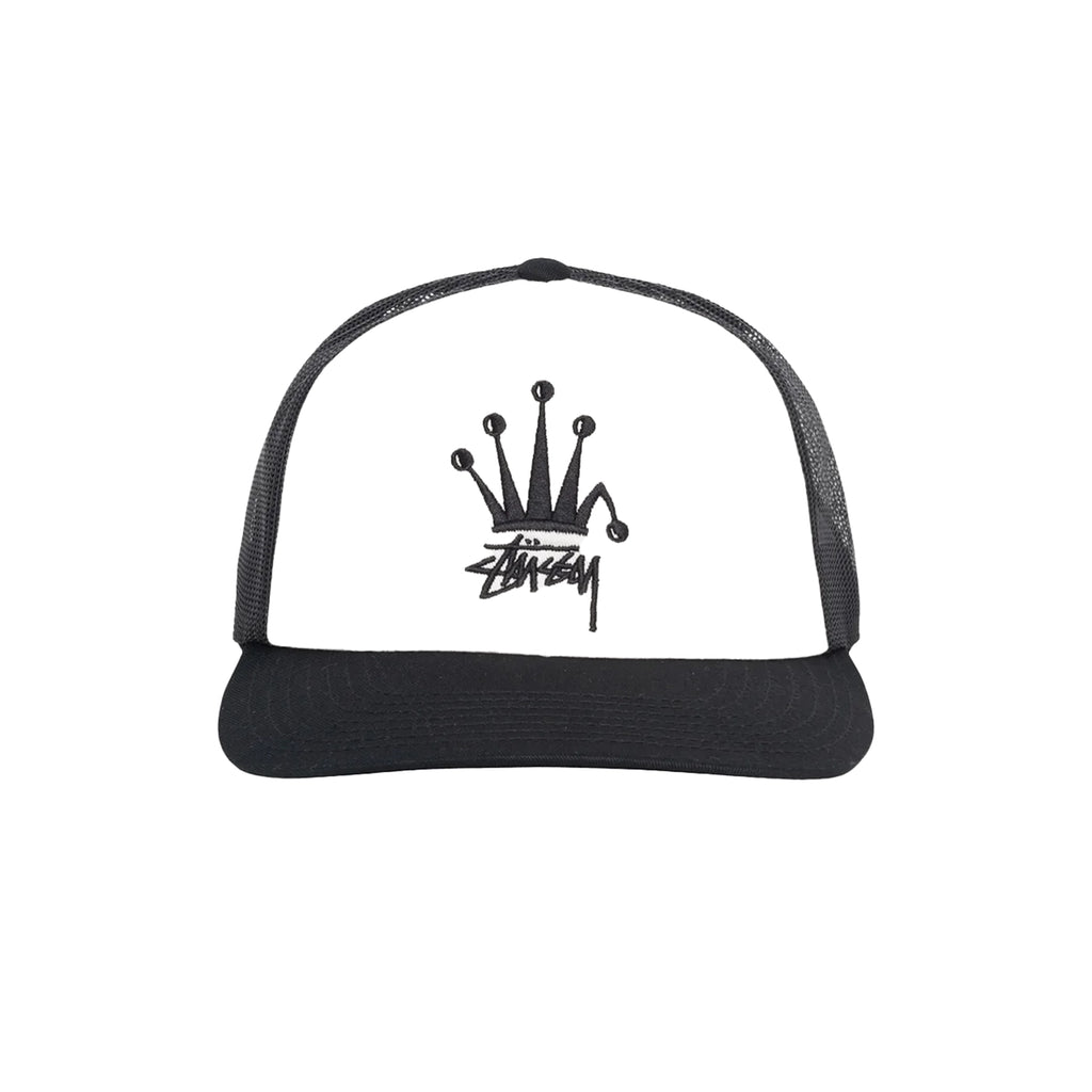 Stussy Crown Stock Trucker Cap - Black