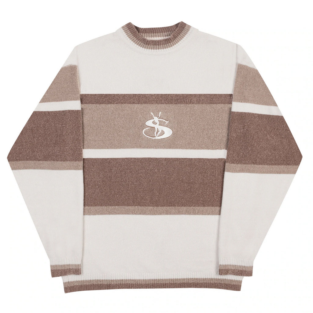 Yardsale Phantasy Chenille Knit - Cream / Stone / Khaki