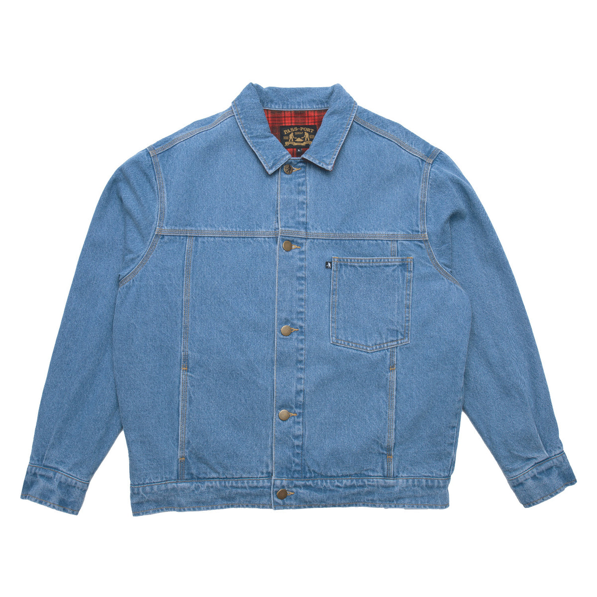 Flannel denim outlet jacket