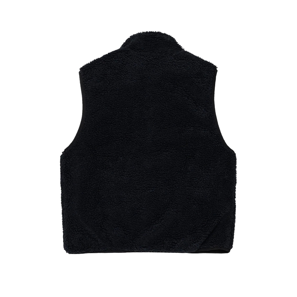 Stussy Sherpa Reversible Vest - Black