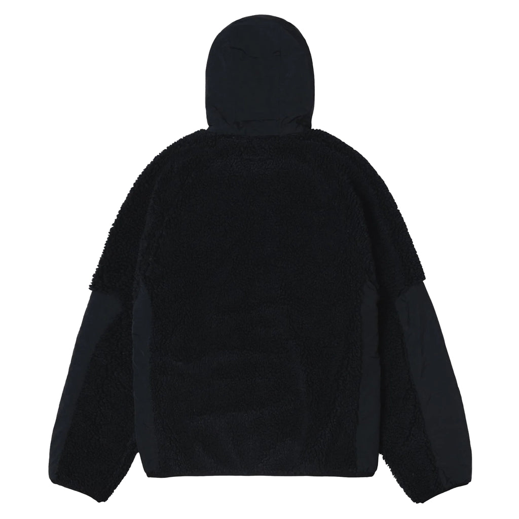 Stussy Sherpa Panel Hood Jacket - Black