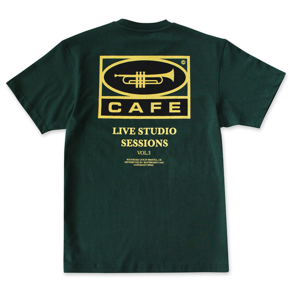 Skateboard Cafe "45" T Shirt - Forest Green