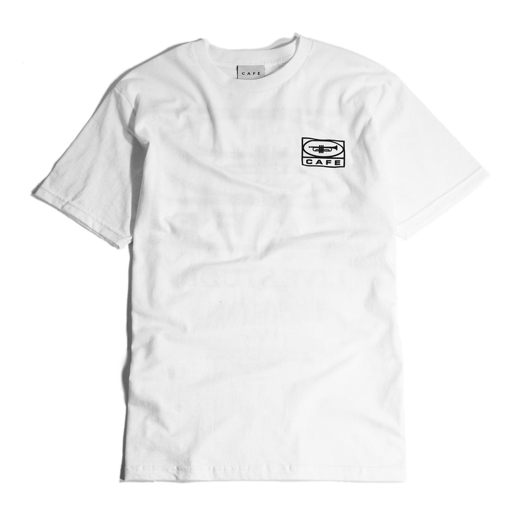 Skateboard Cafe "45" T Shirt - White