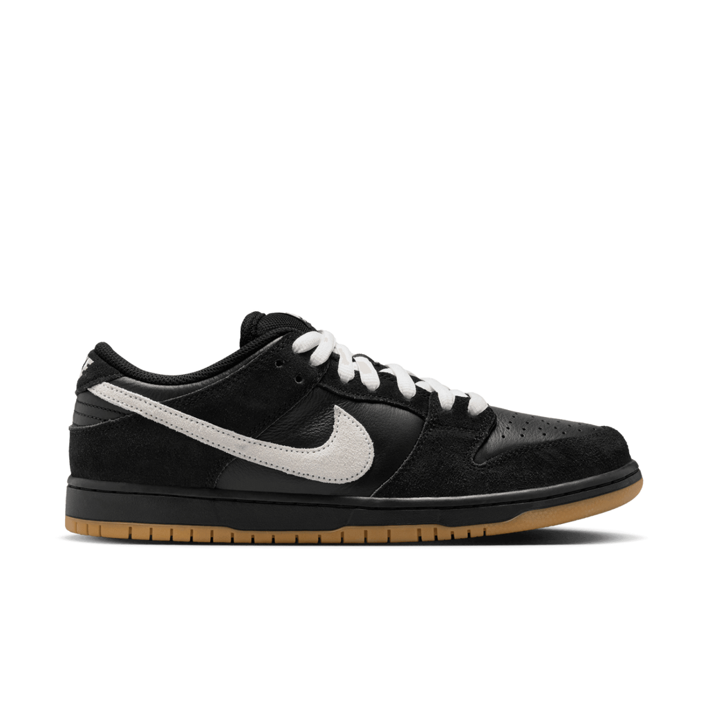 Nike SB Dunk Low Shoes - Black / White - Gum - main