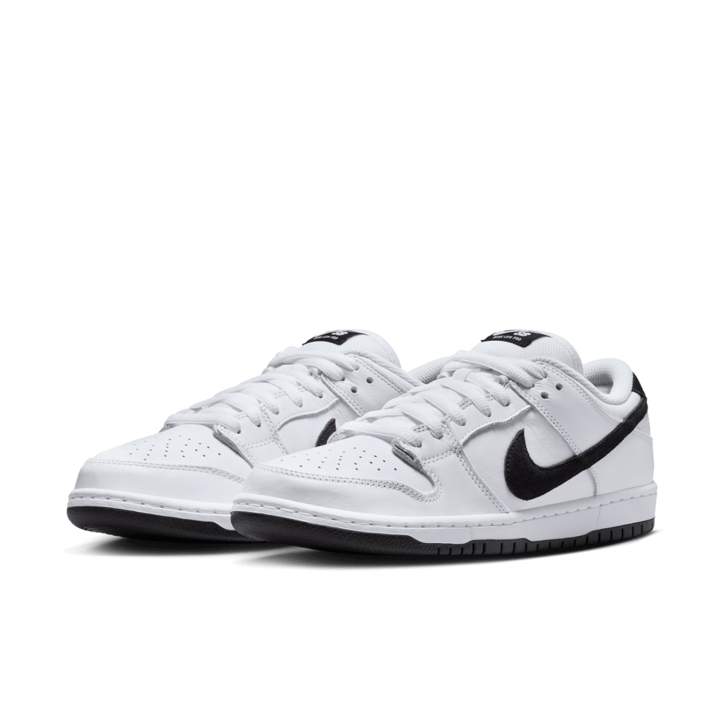 Nike SB Dunk Low Shoes - White / Black - pair