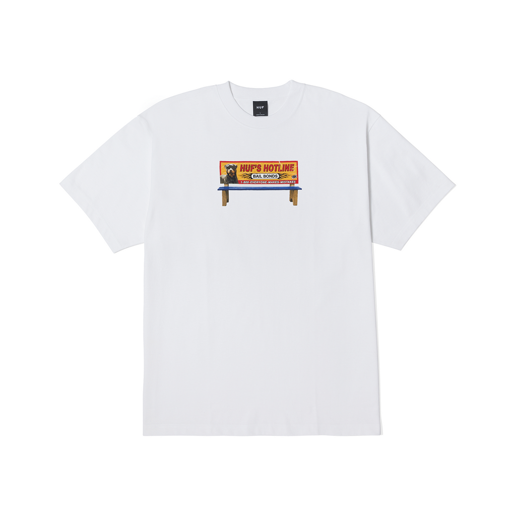 HUF Bail Bonds T Shirt - White - main