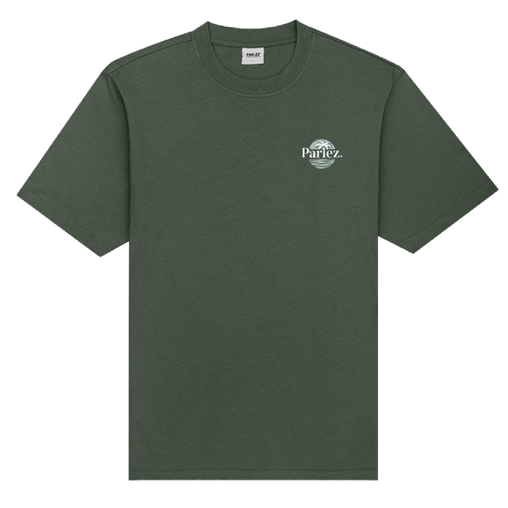 Parlez Boca T Shirt - Kelp Green - front