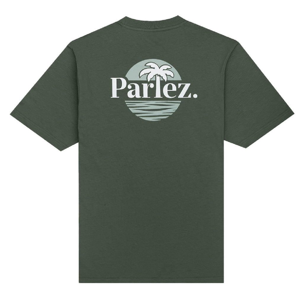 Parlez Boca T Shirt - Kelp Green - back