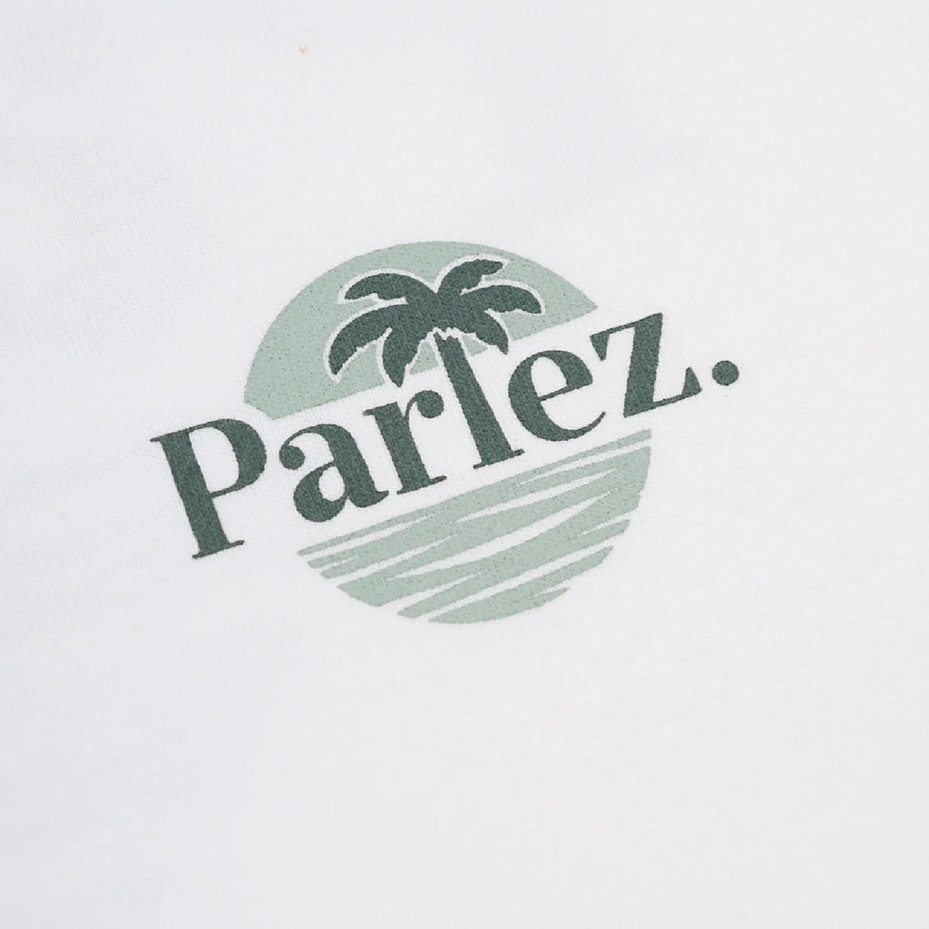 Parlez Boca T Shirt - White - closeup