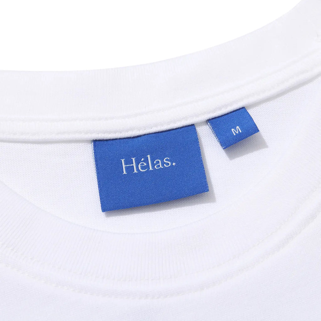 Helas Brush T Shirt - White - neck