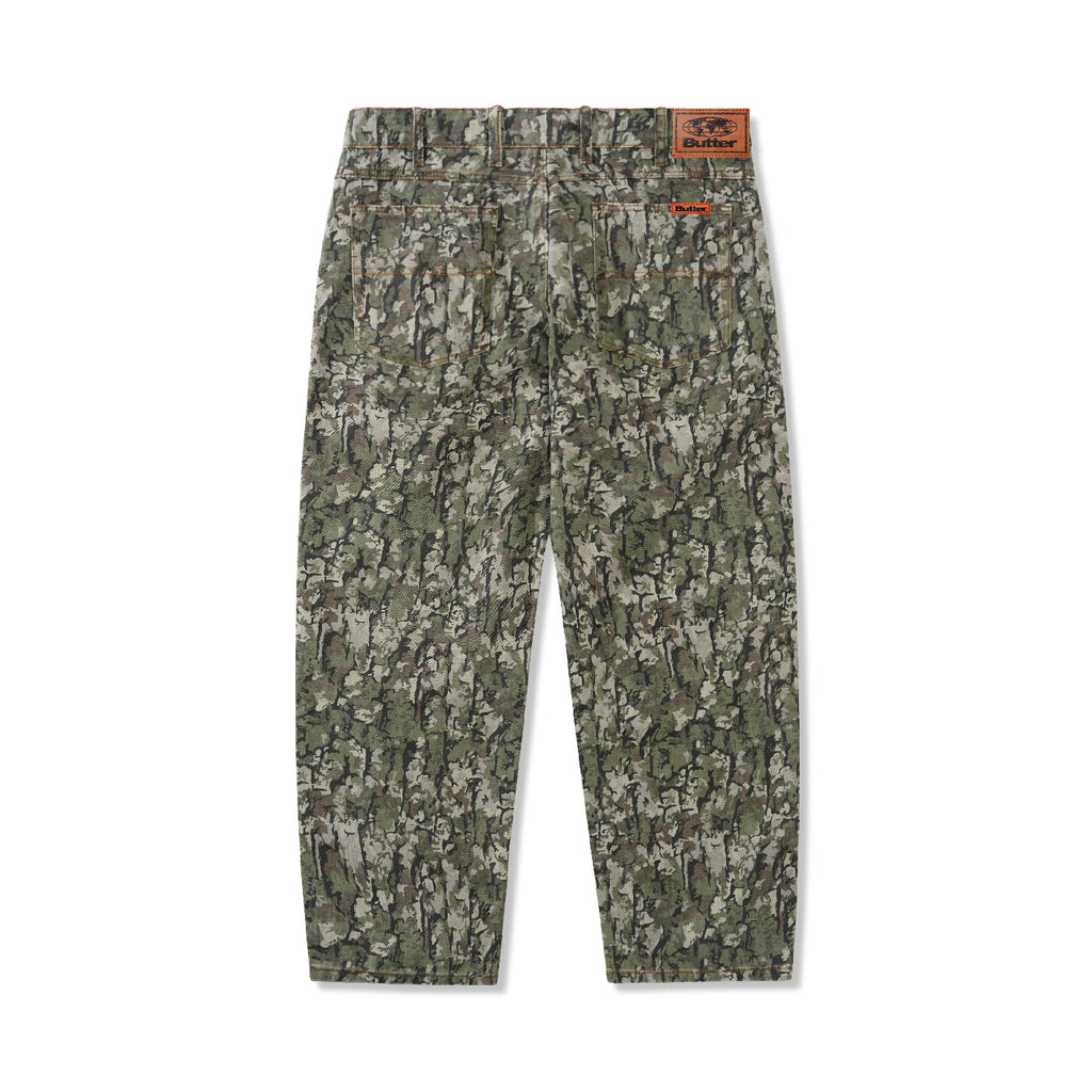 Butter Goods Bark Camo Denim Jeans - Army - back