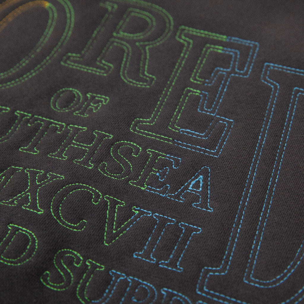 Bored of Southsea MCM Heavyweight Sweatshirt - Charcoal - closeup 3