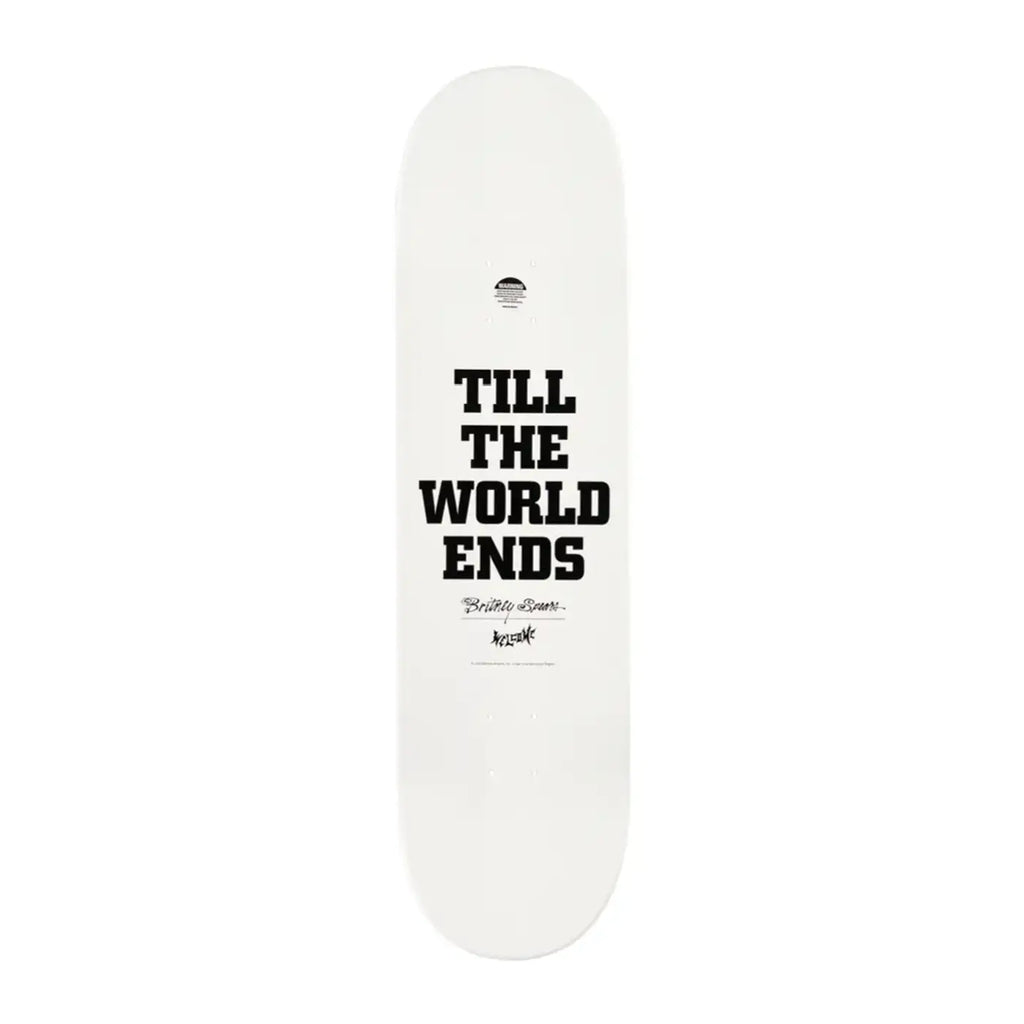 Welcome Skateboards Til the World Ends White dip Popsicle Deck - 8.75" - top