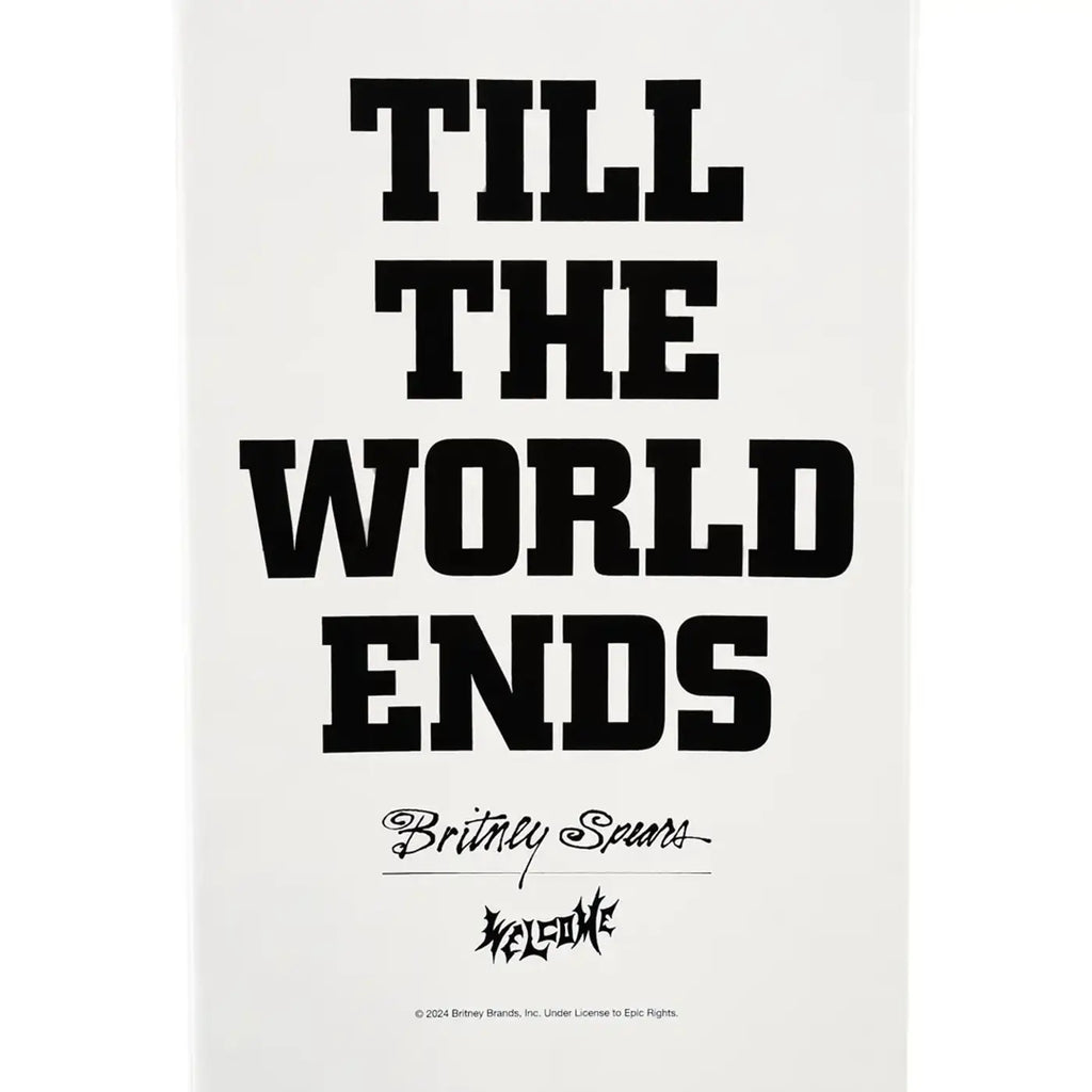 Welcome Skateboards Til the World Ends White dip Popsicle Deck - 8.75"