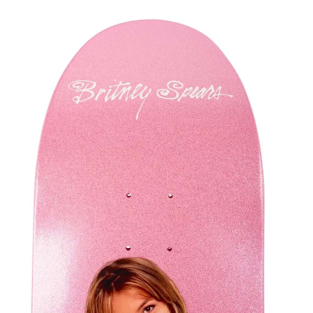 Welcome Skateboards Baby One More Time Pink Glitter 2.0 Boline Deck - 9.5"