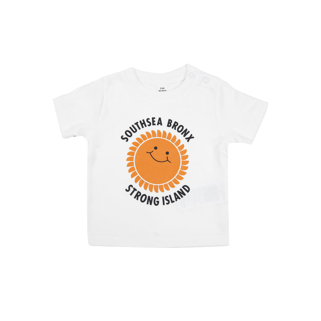 Southsea Bronx Strong Island Baby T Shirt - White