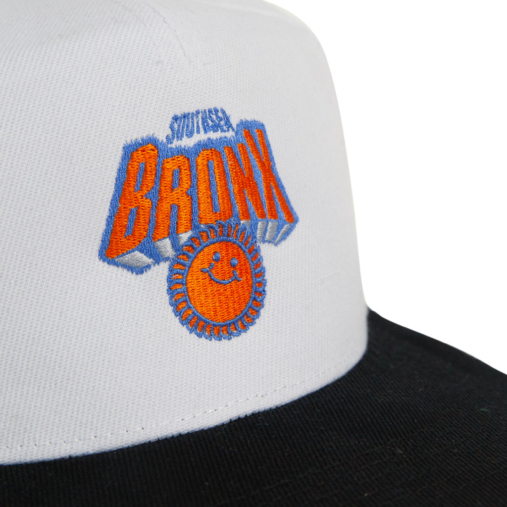 Southsea Bronx Knicks Cap - White  / Black - front