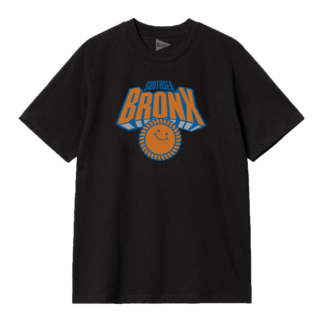 Southsea Bronx Knicks T Shirt - Black - front