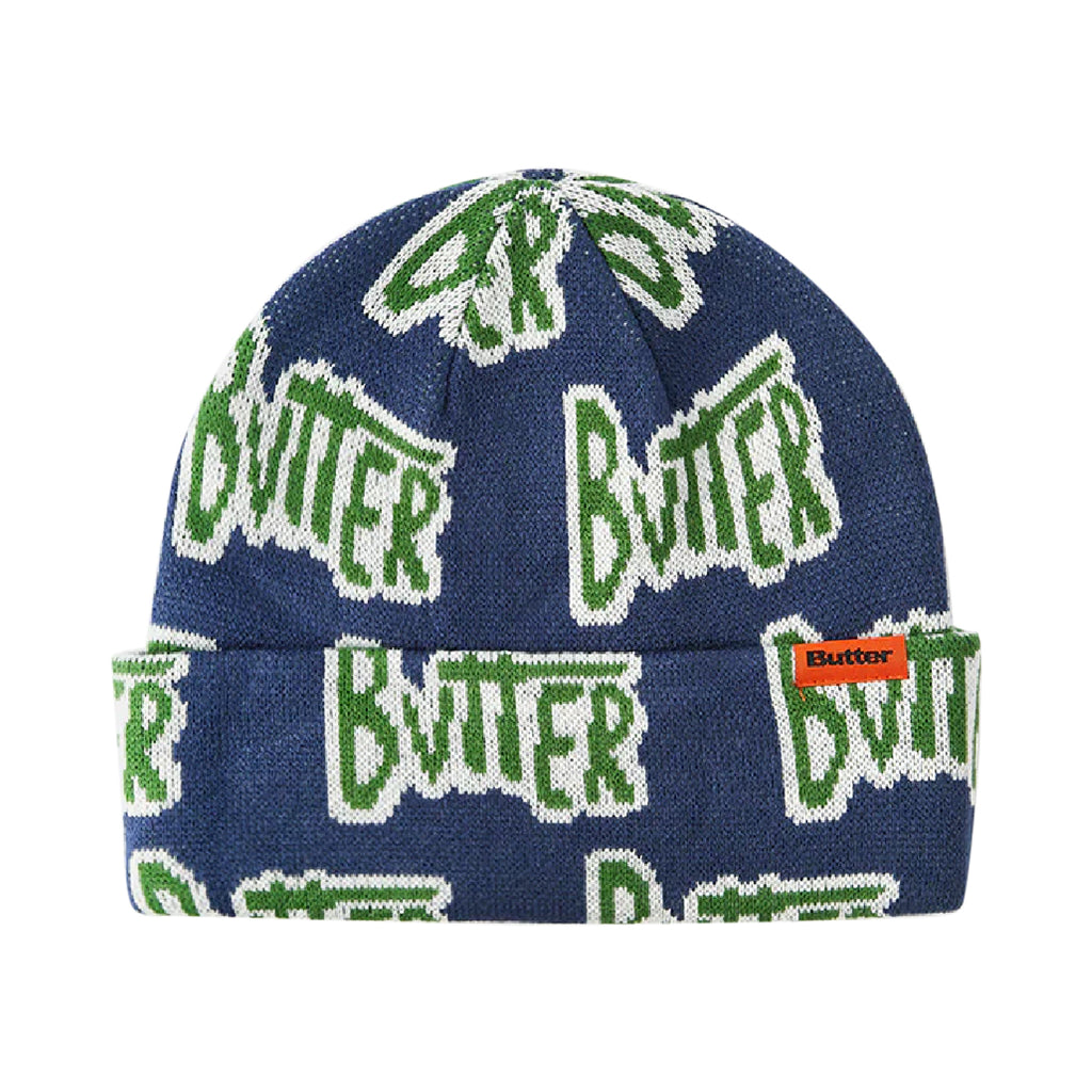 Butter Goods Sketch Cuff Beanie - Navy - main