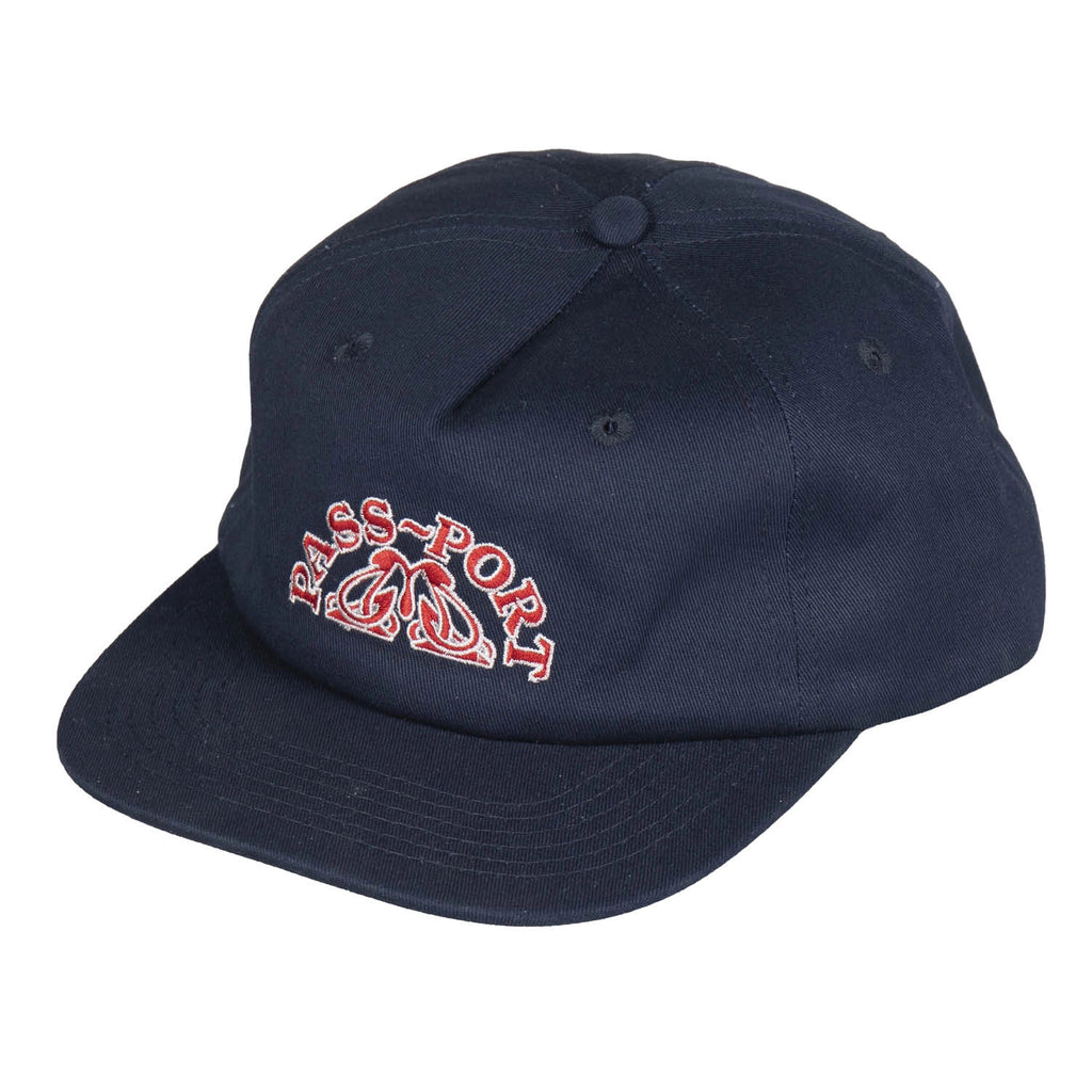 Crystal 5 Panel Cap In Navy By Passport 