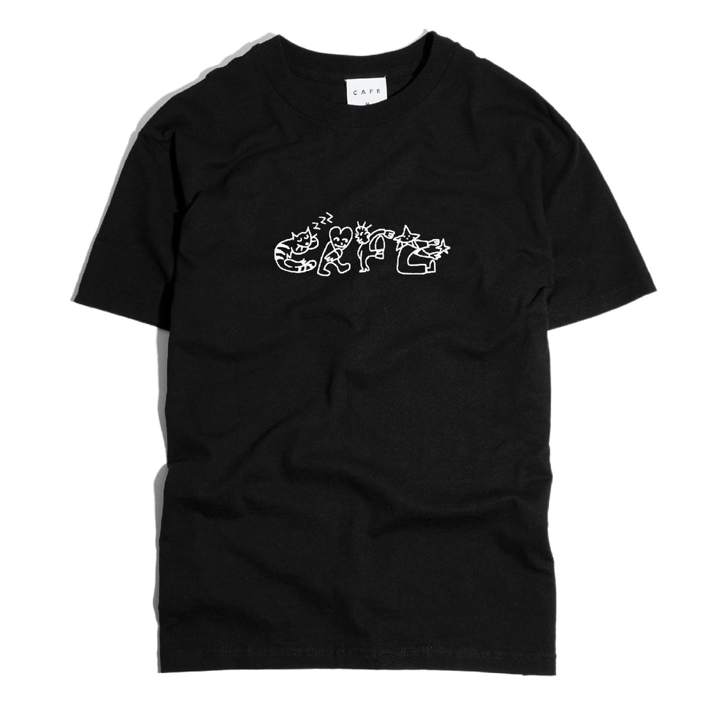 Skateboard Cafe Buddy T Shirt - Black - main