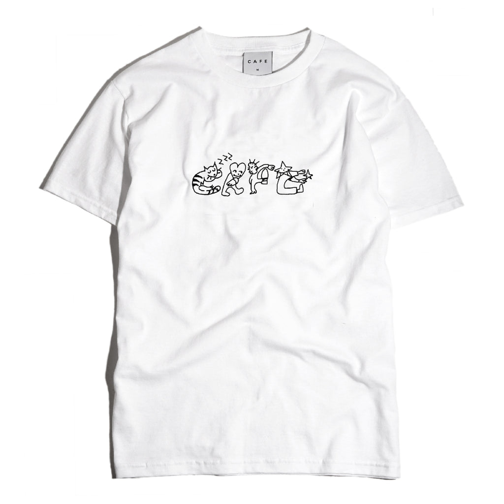 Skateboard Cafe Buddy T Shirt - White - main