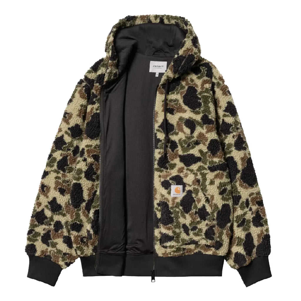 Carhartt WIP OG Active Liner Jacket - Camo Duck Jacquard Green - open