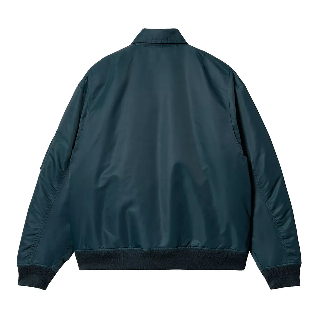 Carhartt WIP Olten Bomber Jacket - Duck Blue / Turmeric - back