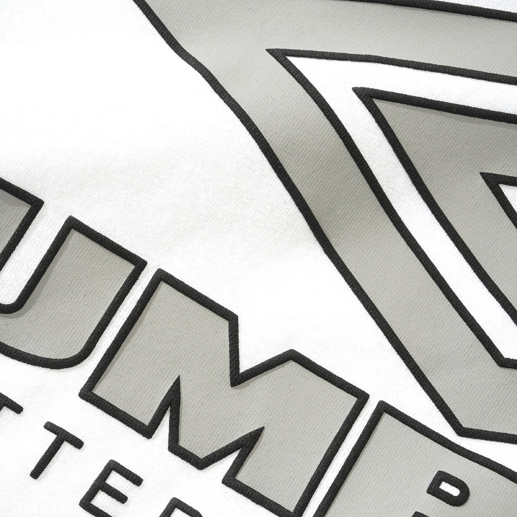 Butter Goods x UMBRO Diamond Logo T Shirt - White - closeup