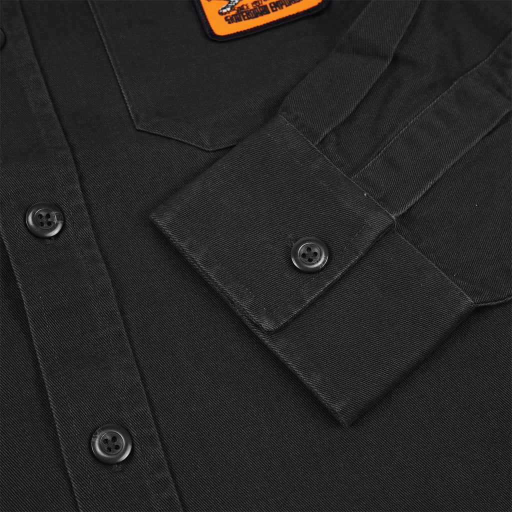 Bored of Southsea Docker L/S Overshirt - Black - cuff