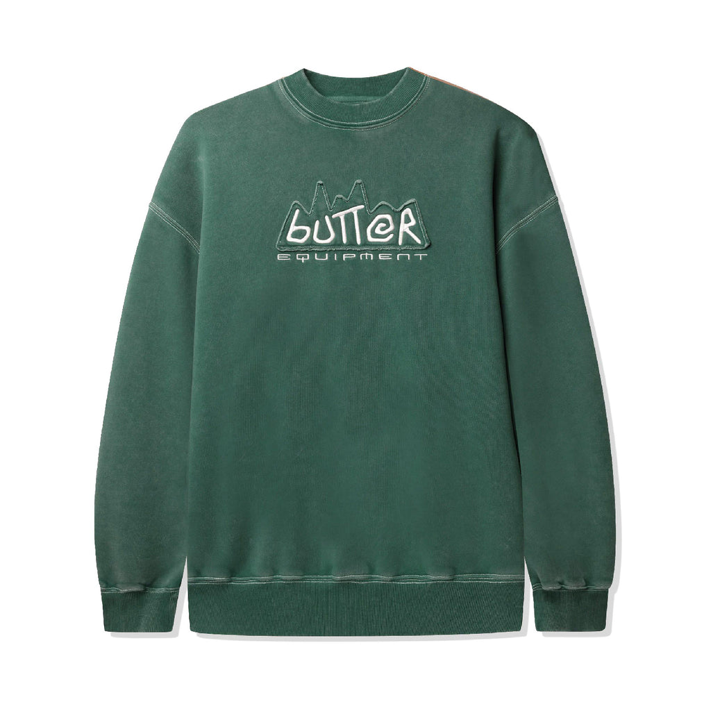 Butter Goods Equipment Applique Crewneck Sweatshirt - Washed Fern - main