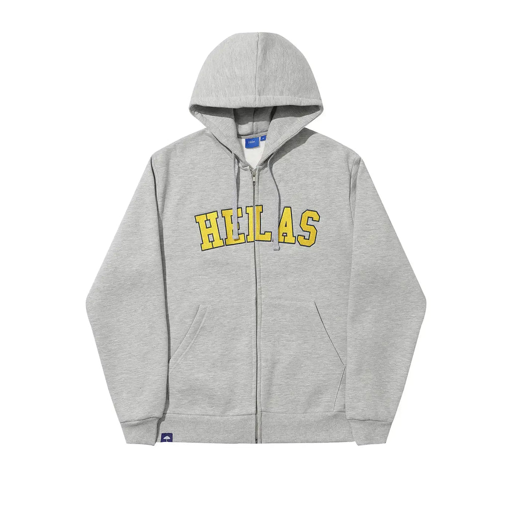 Helas Campus Full Zip Hoodie - Heather Grey