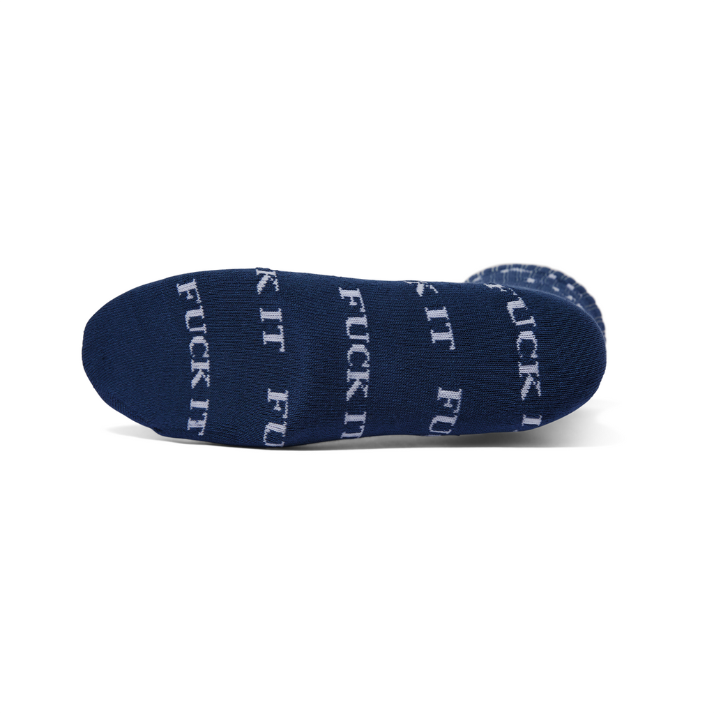 HUF Fuck It Socks - Blue - sole