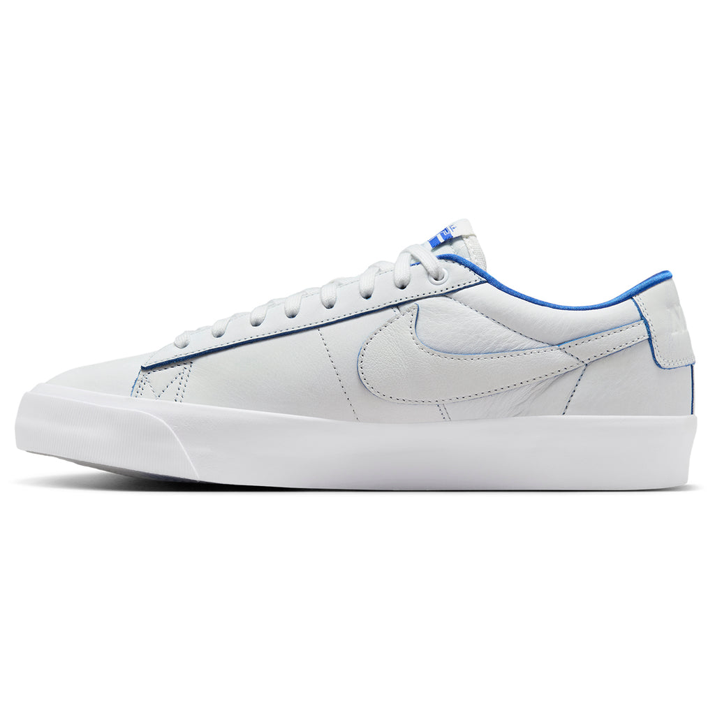 Nike SB Zoom Blazer Low Pro GT Premium Shoes - Summit White / Game Royal - Summit White