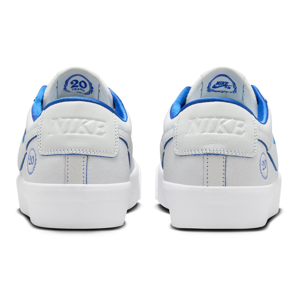 Nike SB Zoom Blazer Low Pro GT Premium Shoes - Summit White / Game Royal - Summit White