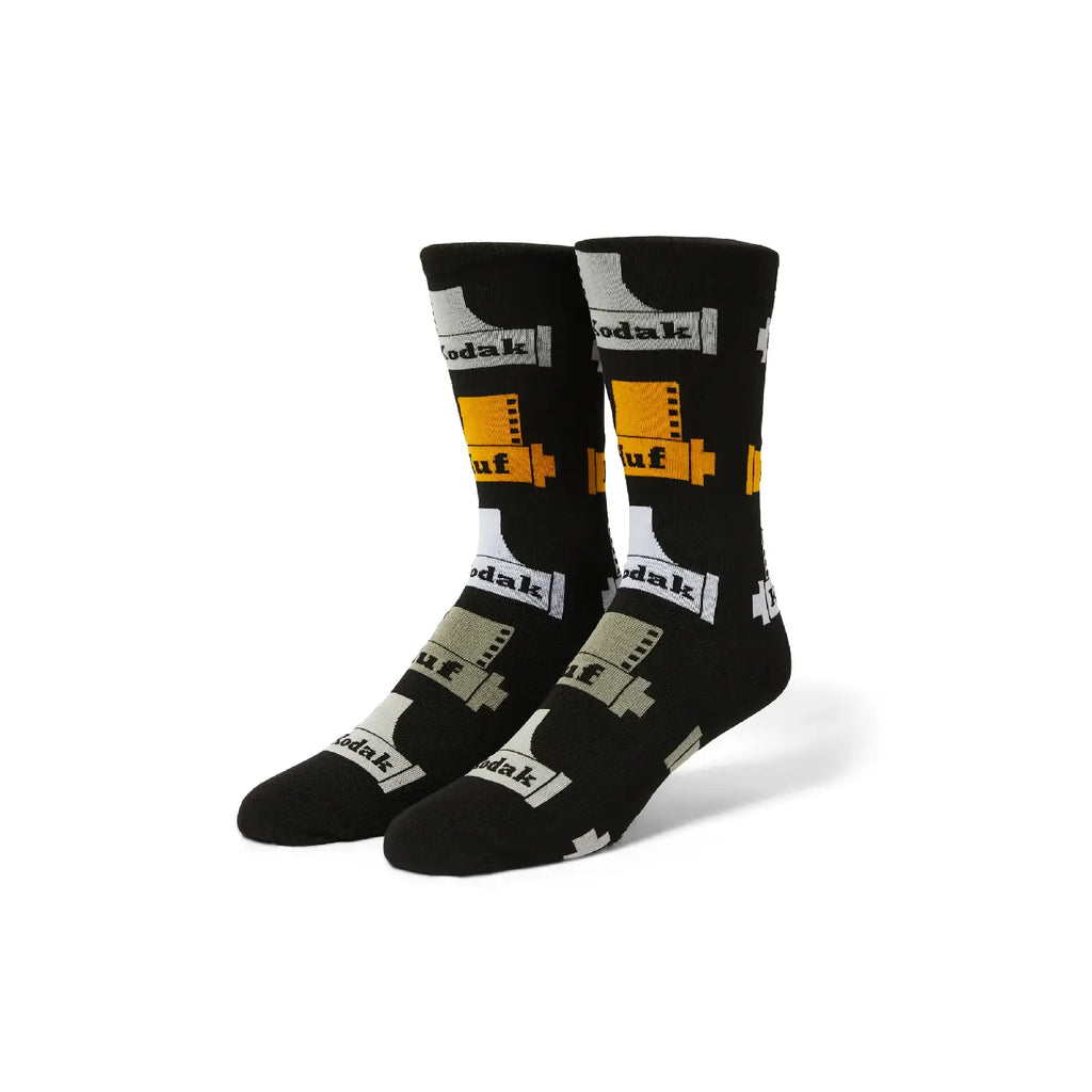 HUF x Kodak Crew Socks - Black - main