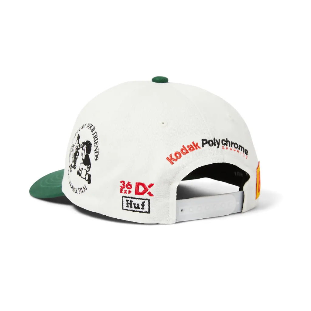 HUF x Kodak Snapback Hat - White - back