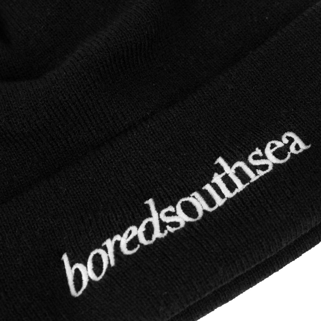 Bored of Southsea Hammer New Era Beanie - Black - closeup