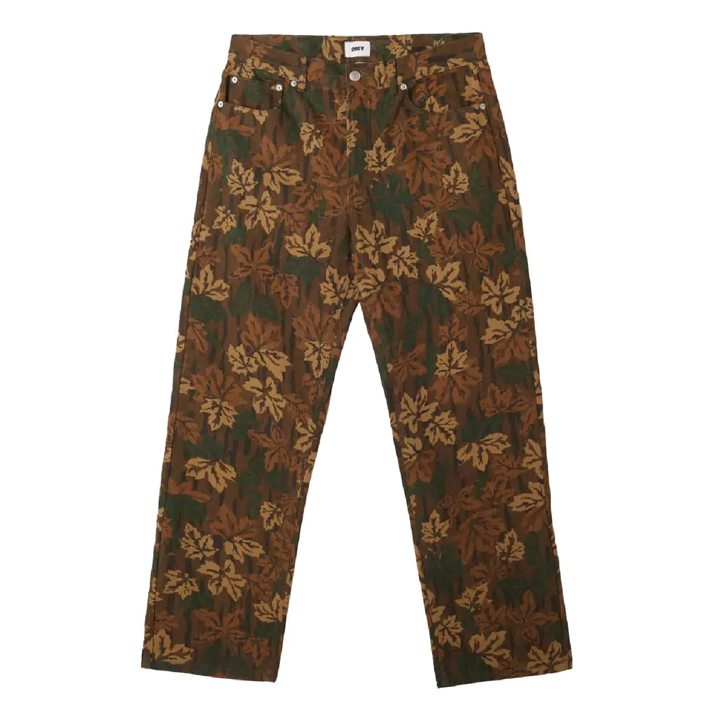 Obey Clothing Hardwork Printed Denim Pant - Mulled Basil Multi