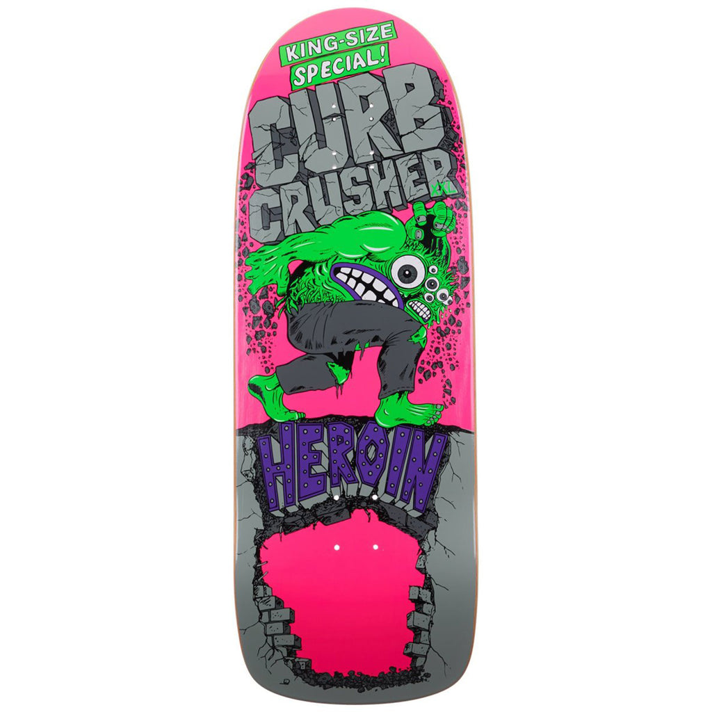 Heroin Skateboards Curb Crusher XXL Skateboard deck 10.25"