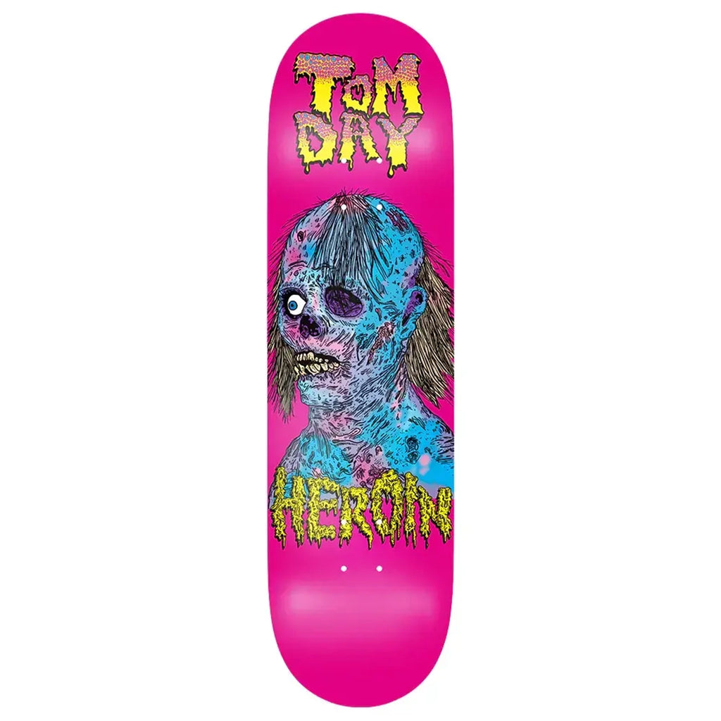 Heroin Skateboards Tom Day Facemelter Skateboard deck 8.75"