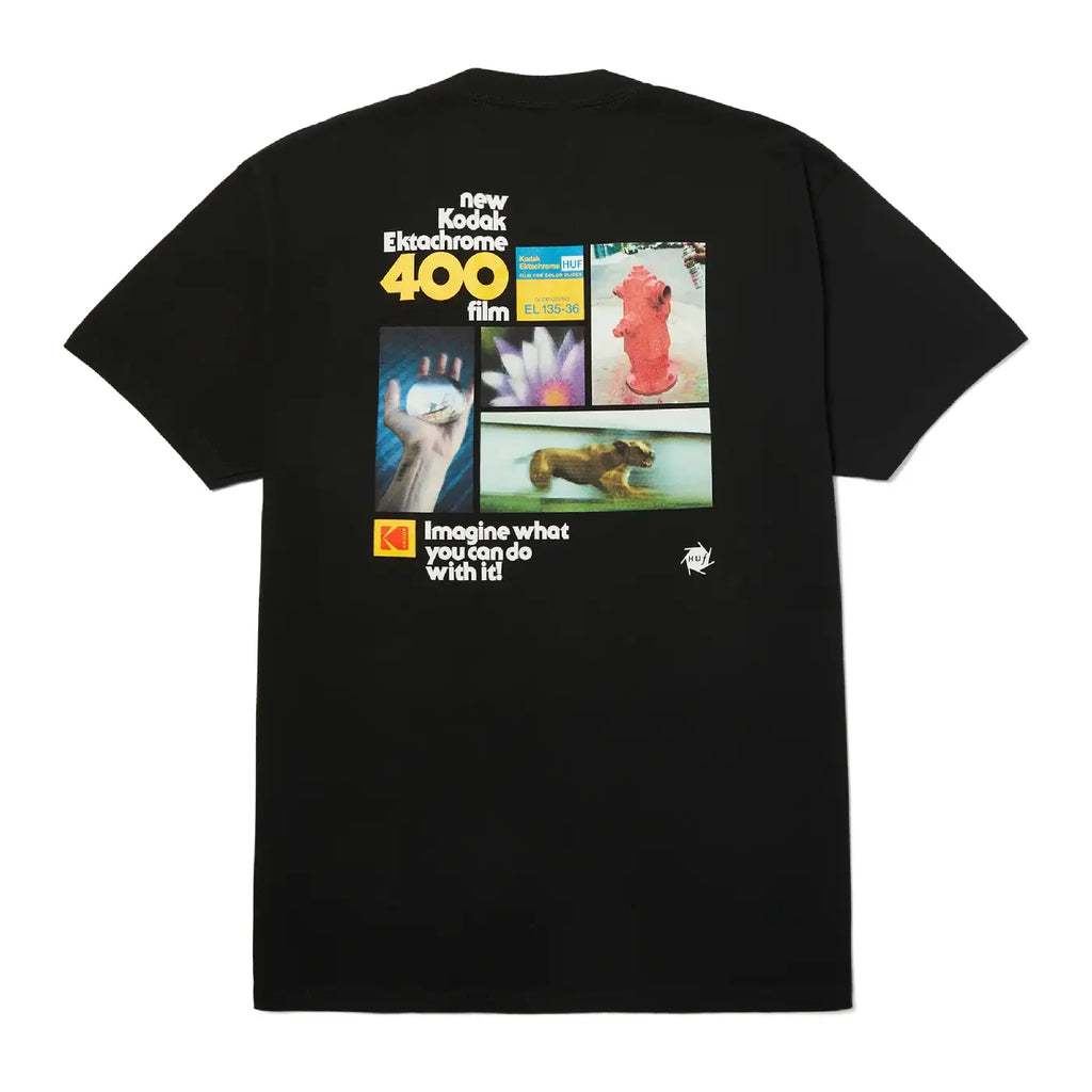 HUF x Kodak Imagine What T Shirt - Black - back