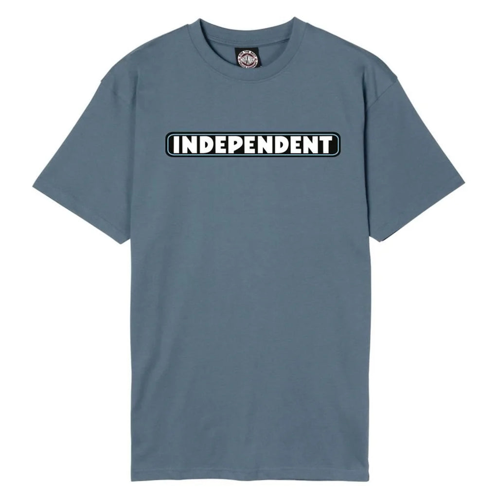 Independent Trucks Bar Logo T Shirt - Slate Blue