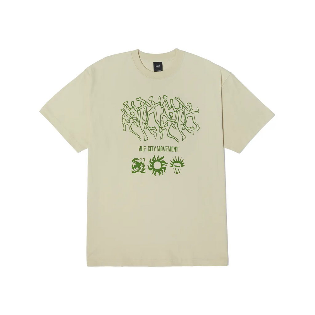 HUF Movement T Shirt - Stone - main