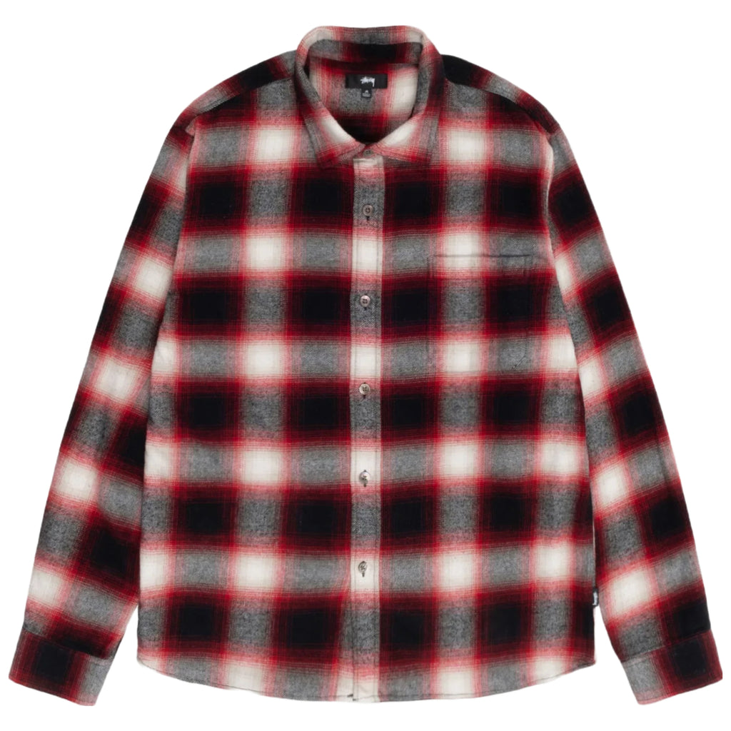 Stussy Bay Plaid Shirt - Red