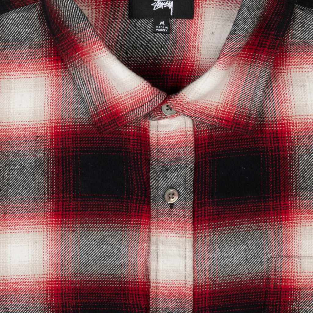 Stussy Bay Plaid Shirt - Red