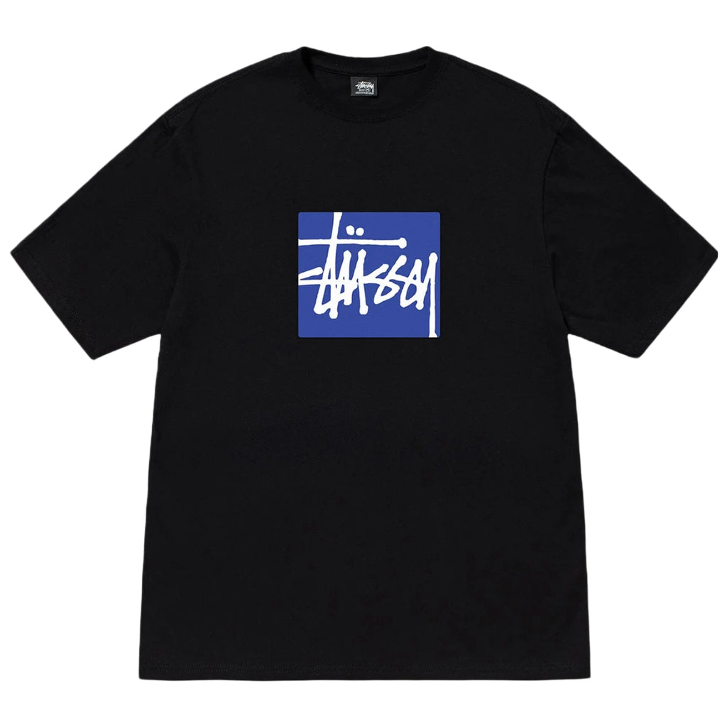 Stock Box T Shirt in Black by Stussy | Bored of Southsea