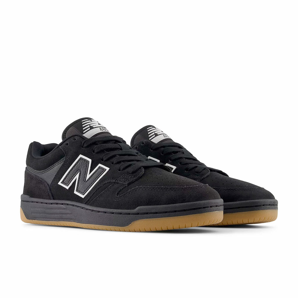 New Balance Numeric NM480 Shoes - Black / White - pair