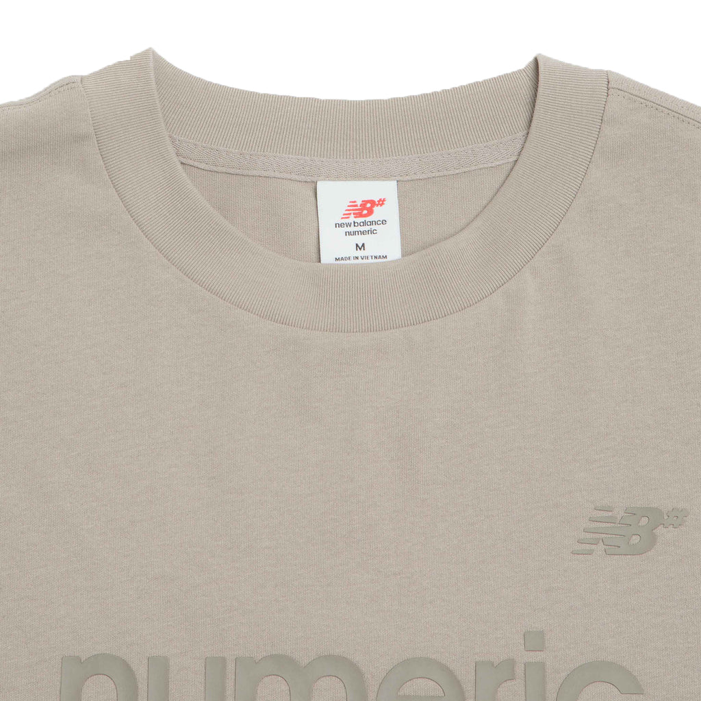 New Balance Numeric T Shirt - Arid Stone - neck