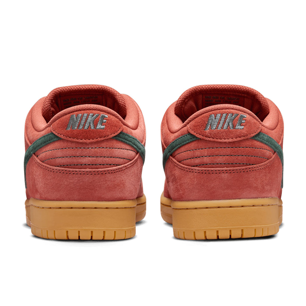 Nike SB Dunk Low Pro Burnt Sunrise / Vintage Green - Heels paired